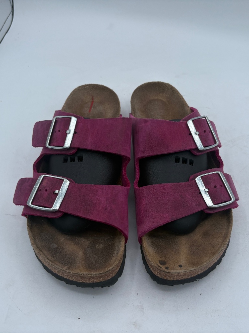 Birkenstock Arizona Festival Fuchsia Oiled Leather Women’s Sandals 41 US 10-10.5 - Picture 11 of 14